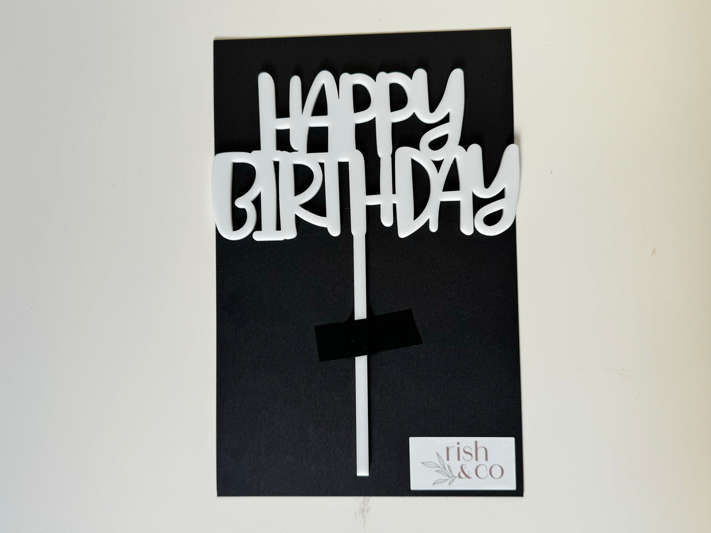 Screamin’ “Happy Birthday” Cake Topper - Ready to Ship