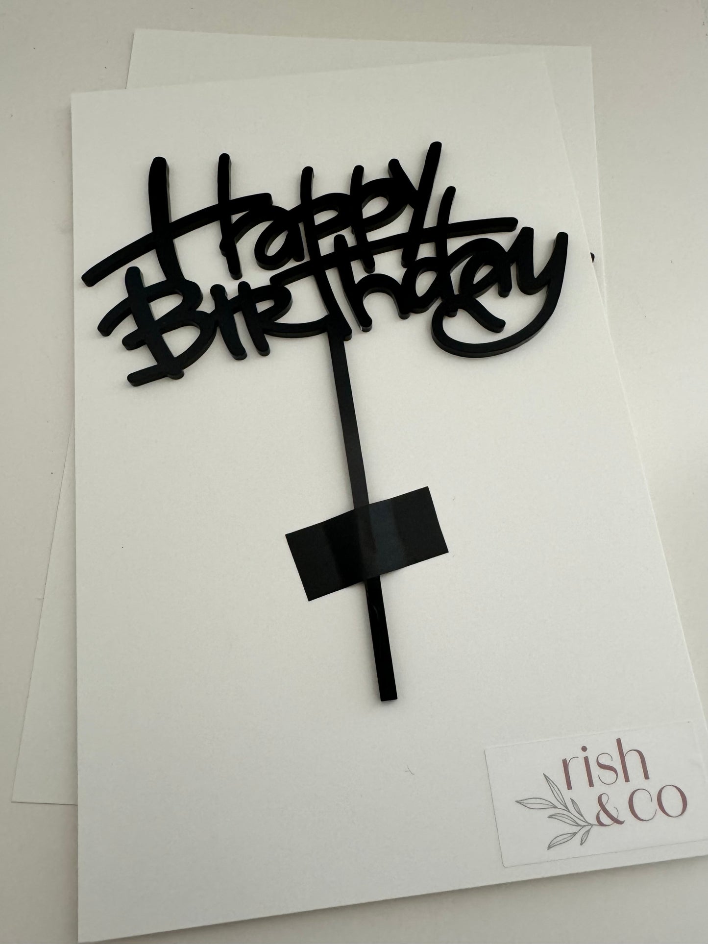 Urban Style “Happy Birthday” Cake Toppers - Ready to Ship
