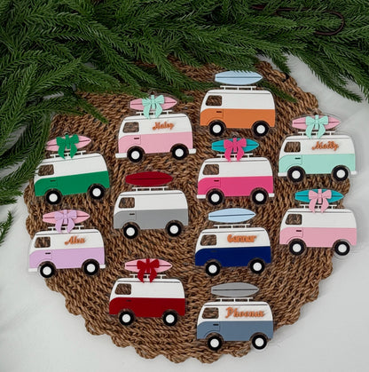 Retro Van Personalized Ornament