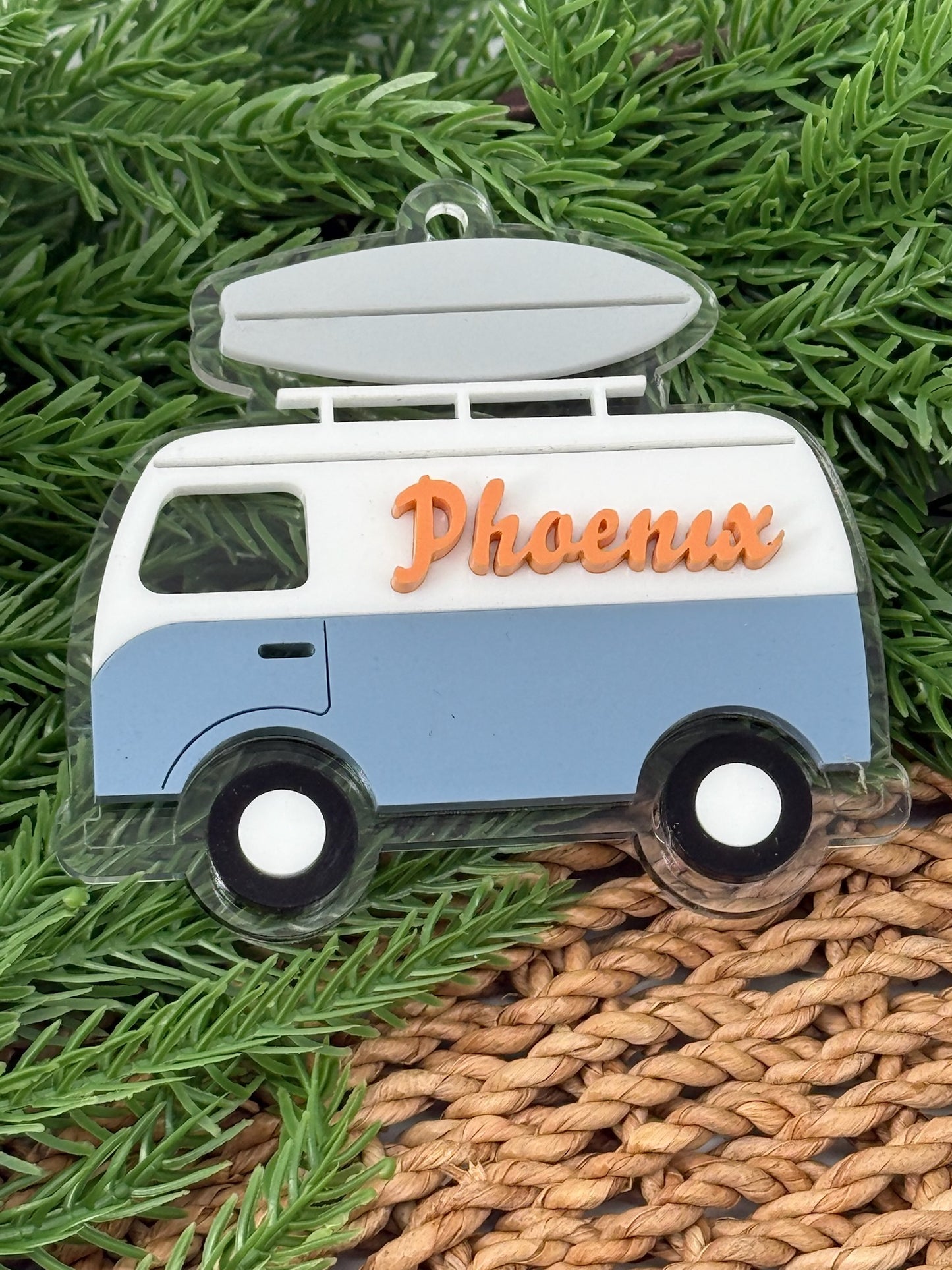 Retro Van Personalized Ornament