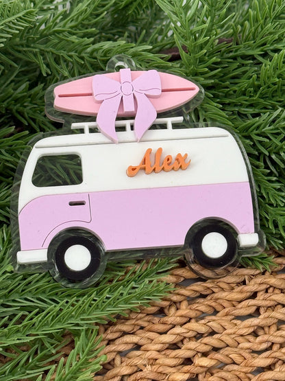 Retro Van Personalized Ornament