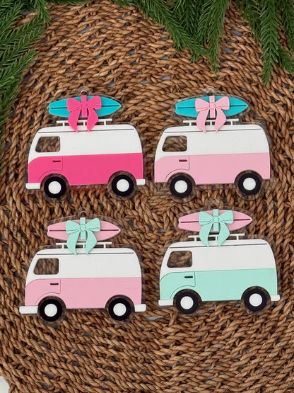 Retro Van Personalized Ornament